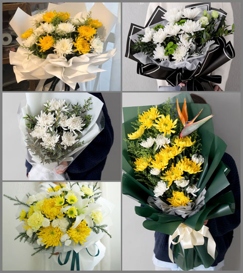 陕西宝鸡市陈仓区千渭街道白事花束代送